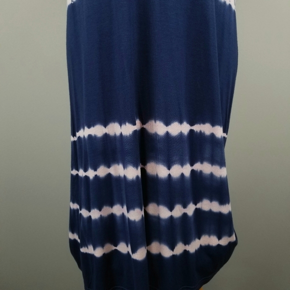 Tie dyed pink and blue sleeveless dress - Picture 4 of 12